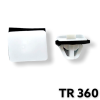 TR360 - 20 or 80 / Hyundai Rocker Moulding Retainer Clip / White Nylon